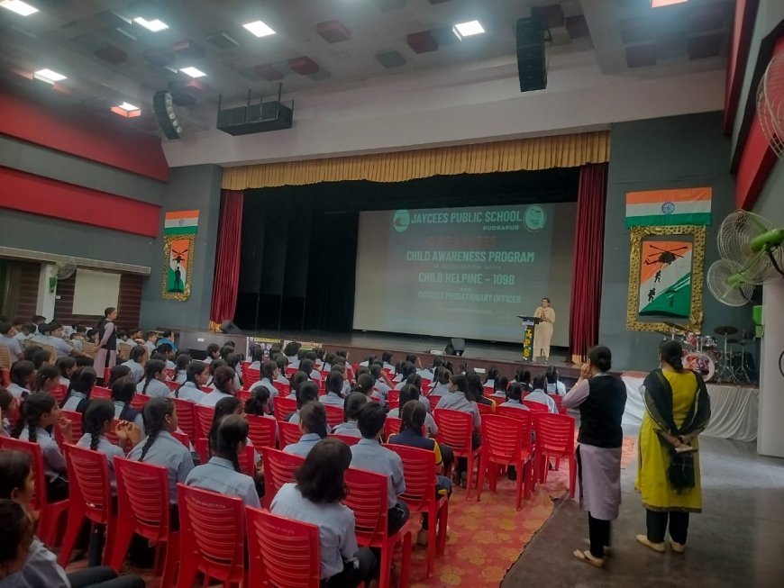 महिला कल्याण विभाग द्वारा जैसीस पब्लिक स्कूल रुद्रपुर जिला- ऊधम सिंह नगर में जागरूकता अभियान चलाया गया
