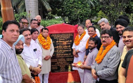 महापौर विकास शर्मा ने एलायंस कॉलोनी में किया सड़क का शिलान्यास