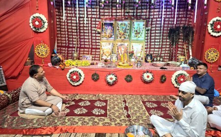 नीलकंठ धाम में नवरात्र महोत्सव का भव्य आगाज़