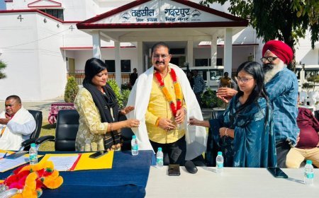 रजत जयंती उत्सव के अवसर पर तहसील गदरपुर पर उत्तराखंड राज्य आंदोलन के शहीदों एवं आंदोलनकारियों का सम्मान किया गया