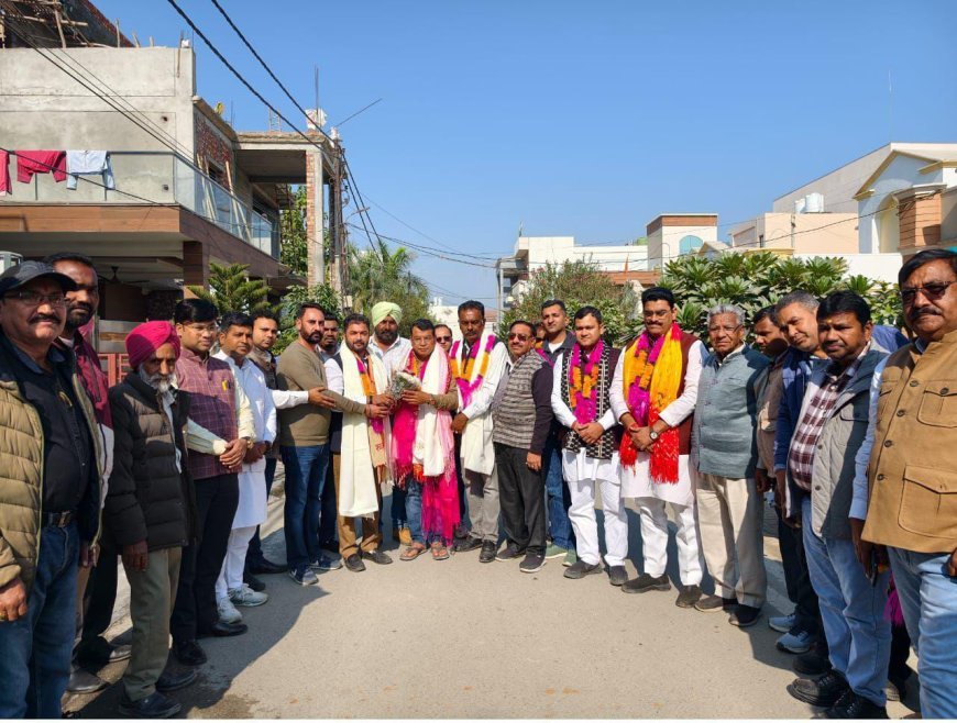 विधायक आवास पहुँचे दोनों जिला अध्यक्ष*