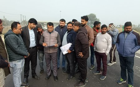 विधायक शिव अरोरा ने एनएचआई अधिकारियो संग किया रिंग रोड का स्थालीय भ्रमण*