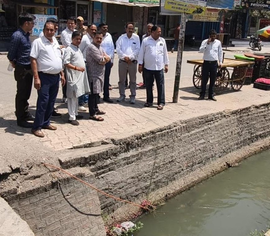 तीन पानी डैम के पुनर्निर्माण के लिए महापौर ने अधिकारियों के साथ किया सर्वे
