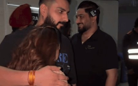 धुरंधर फेम सिंगर मंगेतर को गले लगाकर रो पड़ीं:टीम की लड़कियों ने संभाला; कॉन्सर्ट से पहले का VIDEO सामने आया