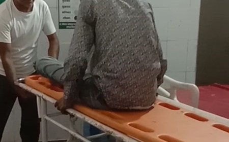 ब्यावर-पिंडवाड़ा फोर लेन पर बाइक फिसली, तीन युवक गंभीर घायल:शनि धाम मंदिर के पास हुआ हादसा, एंबुलेंस ने ट्रॉमा सेंटर पहुंचाया